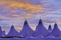Denver International Airport Royalty Free Stock Photo