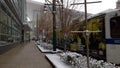 Denver Light Rail, Downtown Winter