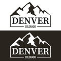 Denver logo. Denver Colorado design template. Vector and illustration.