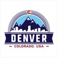 Denver logo design. Vector and illustration.