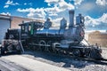 Denver and Rio Grande 168 Steam Locomotive at Antonito Colorado Royalty Free Stock Photo
