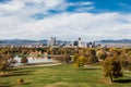 Denver Skyline in Autumn Royalty Free Stock Photo