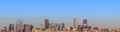 Denver Skyline Panorama. Late winter afternoon Royalty Free Stock Photo