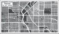 Denver USA City Map in Retro Style. Outline Map.