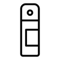Deodorant bottle line icon. Aerosol illustration isolated on white. Spray antiperspirant outline style design, designed
