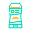 deodorant hygiene color icon vector illustration