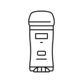 deodorant hygiene line icon vector illustration
