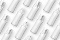 Vector template realistic cosmetics spray bottles