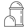 Deodorant roll icon, outline style