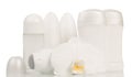 Deodorants and orchid flower Royalty Free Stock Photo