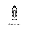 deodorizer icon. Trendy modern flat linear vector deodorizer icon on white background from thin line Cleaning collection Royalty Free Stock Photo