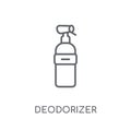 deodorizer linear icon. Modern outline deodorizer logo concept o Royalty Free Stock Photo