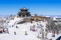 DEOGYUSAN,KOREA - JANUARY 23: Tourists taking photos. Royalty Free Stock Photo