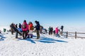 DEOGYUSAN,KOREA - JANUARY 23: Tourists taking photos. Royalty Free Stock Photo