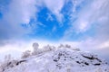 Deogyusan mountains is covered by snow in winter. Korea. Royalty Free Stock Photo