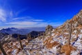 Deogyusan mountains is covered by snow. Royalty Free Stock Photo