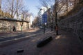 Deoksugung Stone Wall Road near Deoksugung Palace during winter afternoon at Jung-gu , Seoul South Korea : 8 February 2023
