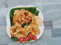 Dep Fried Omelet, Thai Recipe