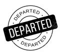 Departed rubber stamp
