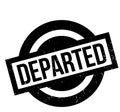 Departed rubber stamp