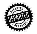 Departed rubber stamp