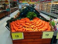 Department of fresh fruits and vegetables in Tesco Lotus supermarket