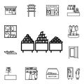 Department of fruit icon. Detailed set of mall shopping center icons. Premium quality graphic design. One of the collection icons Royalty Free Stock Photo