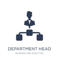 Department Head icon. Trendy flat vector Department Head icon on