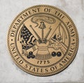 Department of the United States Army Emblem Royalty Free Stock Photo