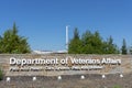 Department of Veterans Affairs signature near VA Palo Alto Hospital - Palo Alto, California, USA - 2021 Royalty Free Stock Photo