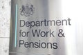 Department for Work and Pensions London UK Royalty Free Stock Photo