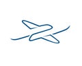 Departure, Arrival and Busy Traffic Flight with Take off and Landing Planes Symbol