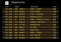 Departure board Royalty Free Stock Photo