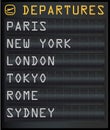 Departure board