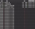 Departure board - destination airports illustration