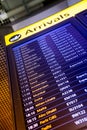 Departure board on the train station in Paris, France Royalty Free Stock Photo