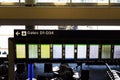 Departure Flight Information Board Dallas Fort Worth Texas