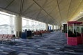 Departure terminal waiting gate at Hong Kong airport Royalty Free Stock Photo