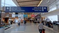 Departure Gates at Dallas Fort Worth Airport - DALLAS, UNITED STATES - JUNE 20, 2019 Royalty Free Stock Photo