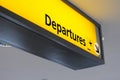 Departure Sign Royalty Free Stock Photo