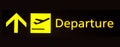 Departure sign Royalty Free Stock Photo