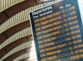 Departure timetable