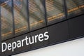 Departures Royalty Free Stock Photo