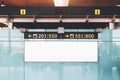 Departures and arrival board mockup Royalty Free Stock Photo
