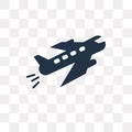 Departures Flights vector icon isolated on transparent background, Departures Flights transparency concept can be used web and m