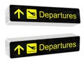 Departures Sign Royalty Free Stock Photo