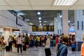 Departures table at heraklion airport Royalty Free Stock Photo