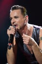 Depeche Mode Dave Gahan during the performance Royalty Free Stock Photo