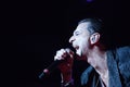 Depeche Mode Live - David Gahan Royalty Free Stock Photo