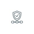 Dependability icon. Monochrome simple sign from core values collection. Dependability icon for logo, templates, web